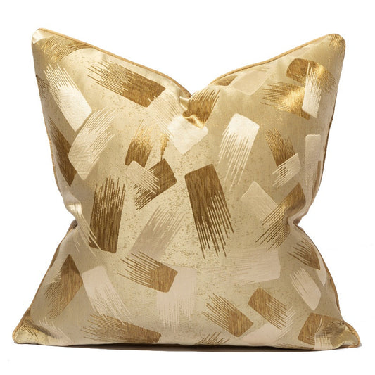 Gold Patterned Cushion Cover